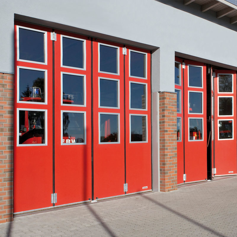 Industrial Sliding Folding Insulated Fire Station Door