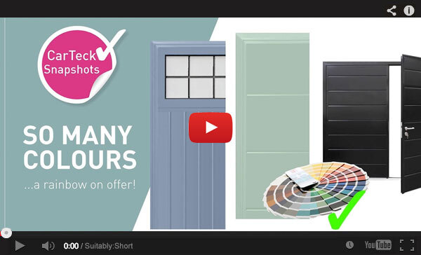 Teckentrup TV Insulated Side Hinged Garage Door Snapshot Video Colours