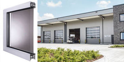 Transparent Highly Insulating Industrial Doors