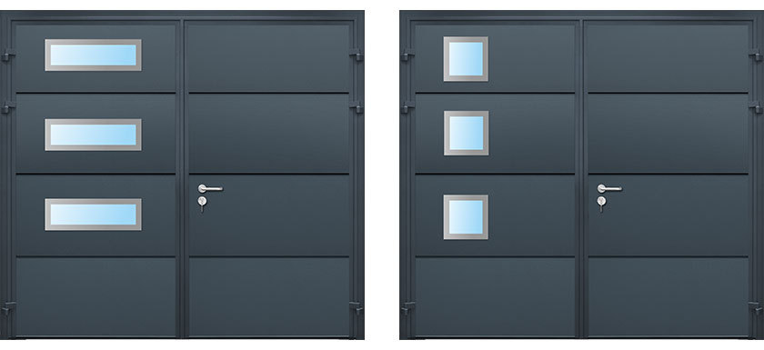 Teckentrup Bling Aluminium Sigma Windows 610mm x 200mm (left) and Gamma Windows 534mm x 344mm (right)