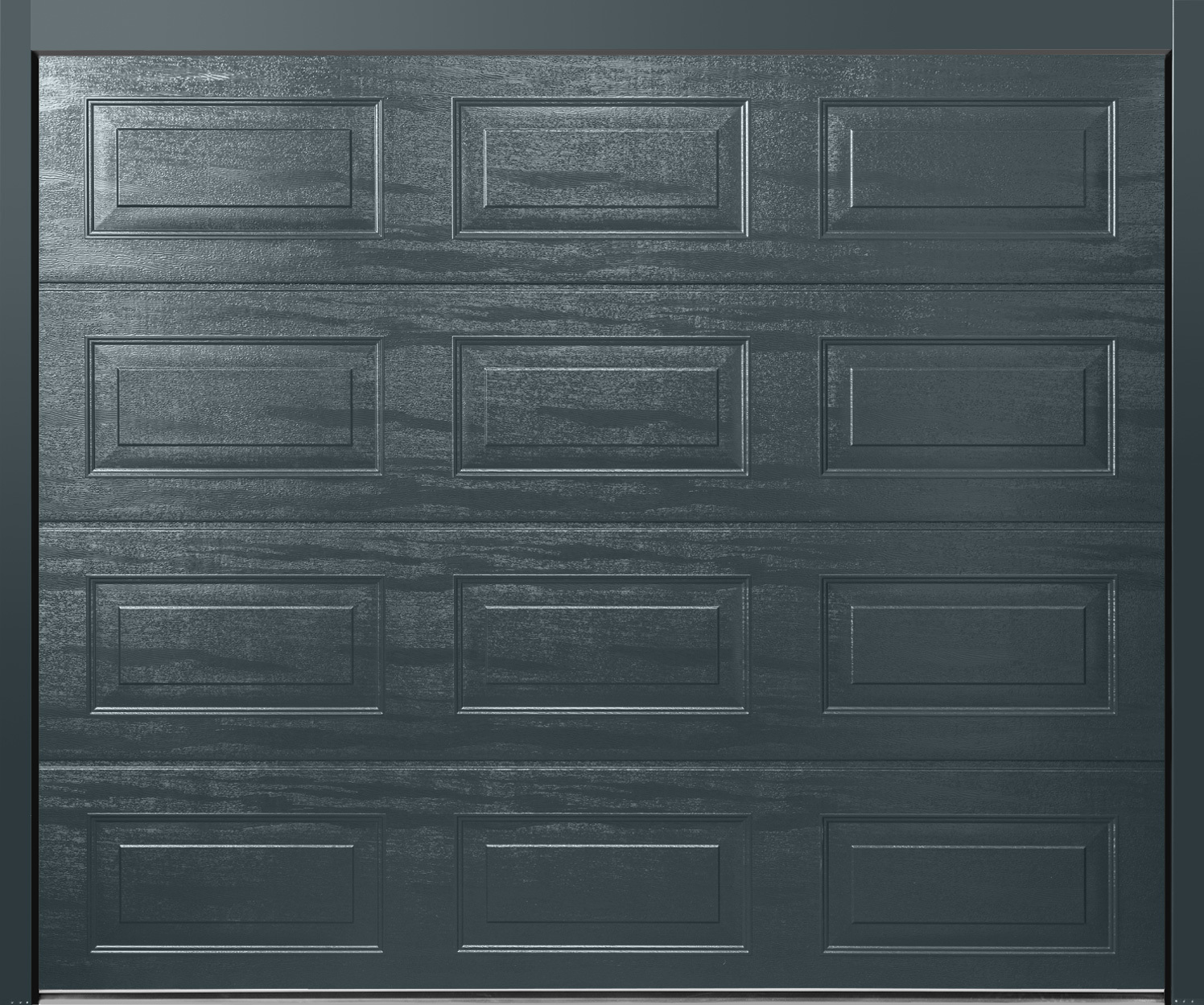 CarTeck Insulated Georgian Sectional Garage Door - Woodgrain Anthacite Grey RAL 7016
