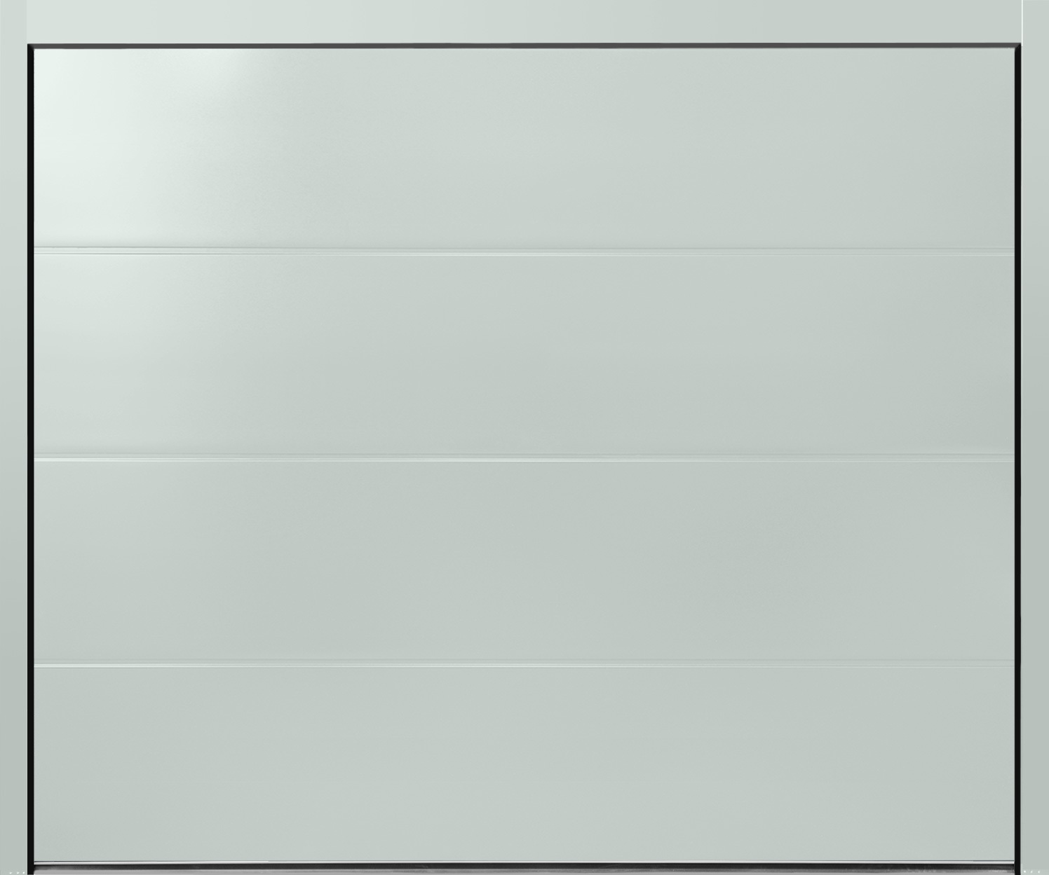 CarTeck Insulated Solid Sectional Garage Door - Smooth Agate Grey RAL 7038