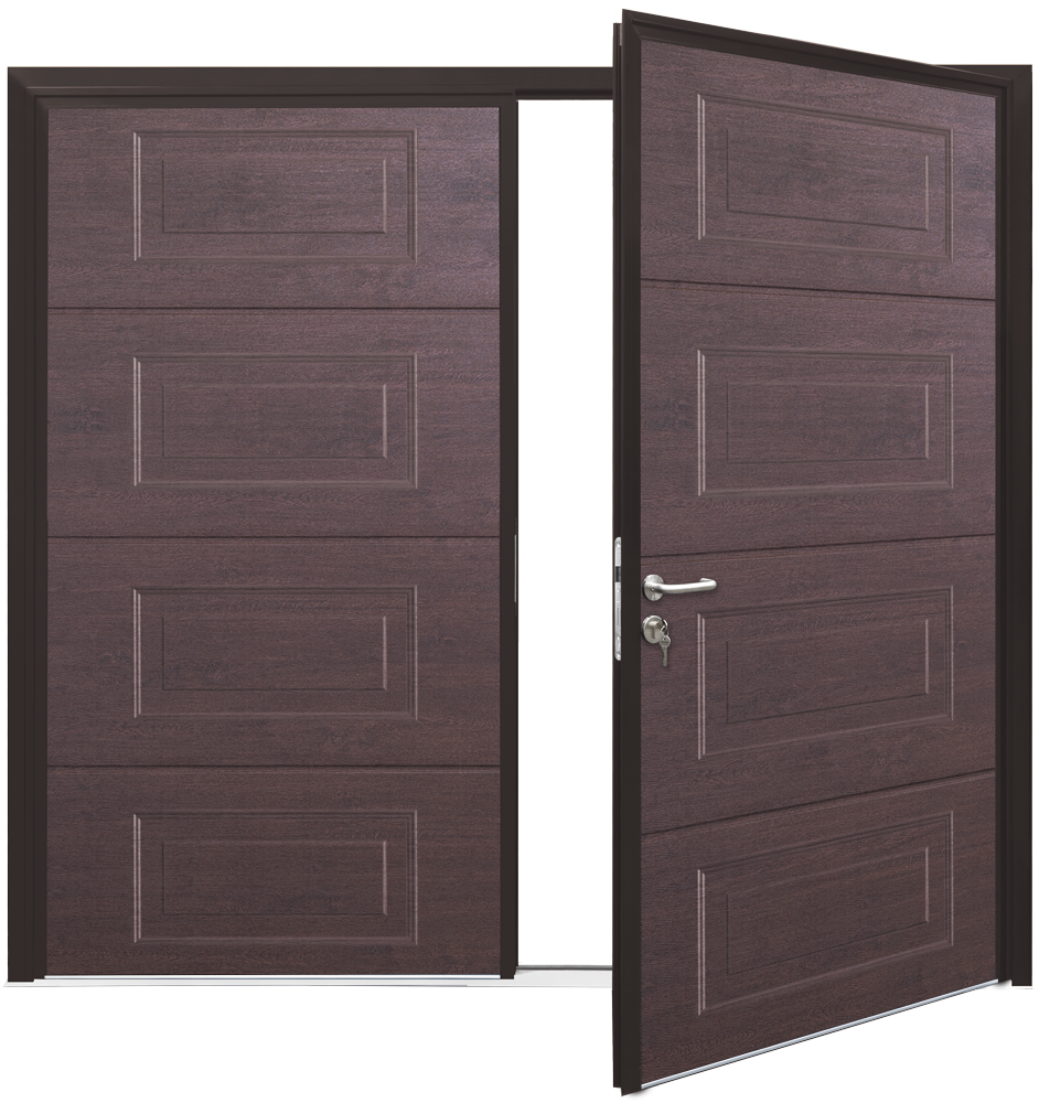 Car Teck Side Hinged Georgian Horizontal Woodgrain Rosewood