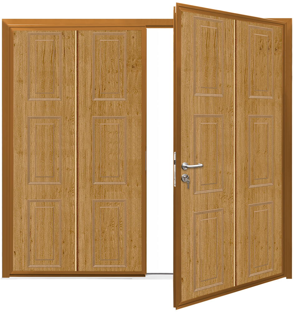 Car Teck Side Hinged Georgian Vertical Woodgrain Winchester