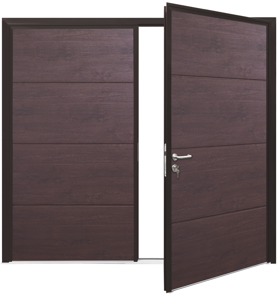 Car Teck Side Hinged Solid Horizontal Smooth Rosewood