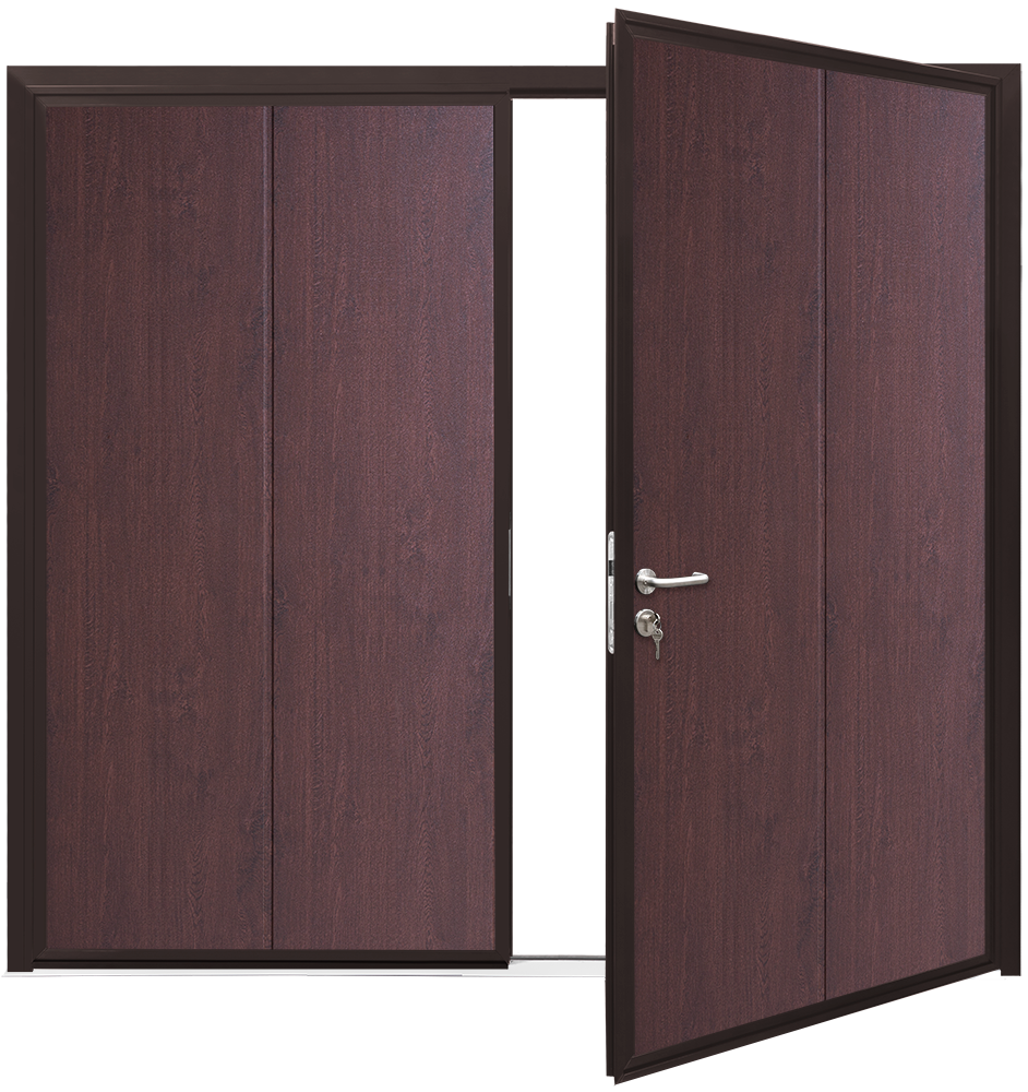 Car Teck Side Hinged Solid Vertical Smooth Rosewood