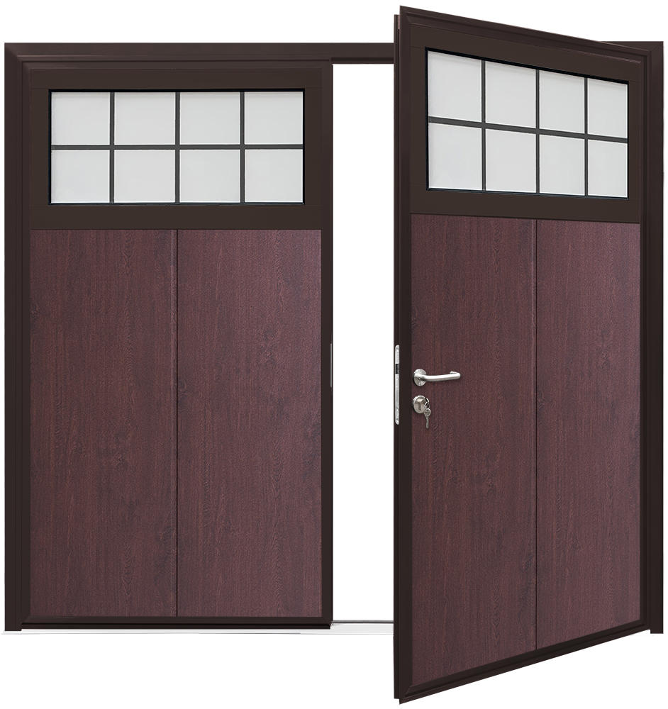 Car Teck Side Hinged Traditional Solid Vertical Smooth Rosewood