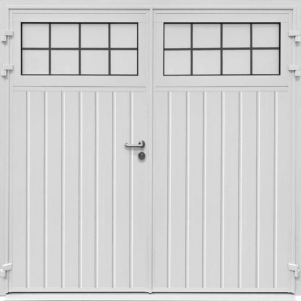 CarTeck Traditional Side Hinged Garage Door - Standard Ribbed Vertical