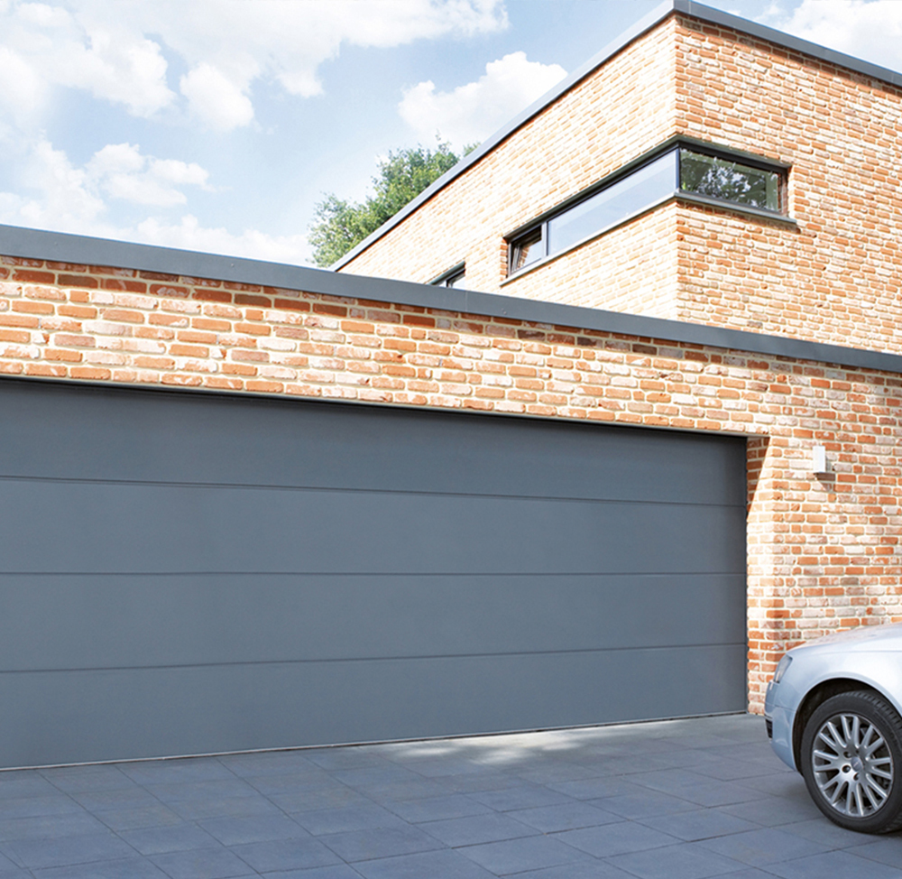 Carteck Solid Supersize Sectional Garage Door - Anthracite Grey