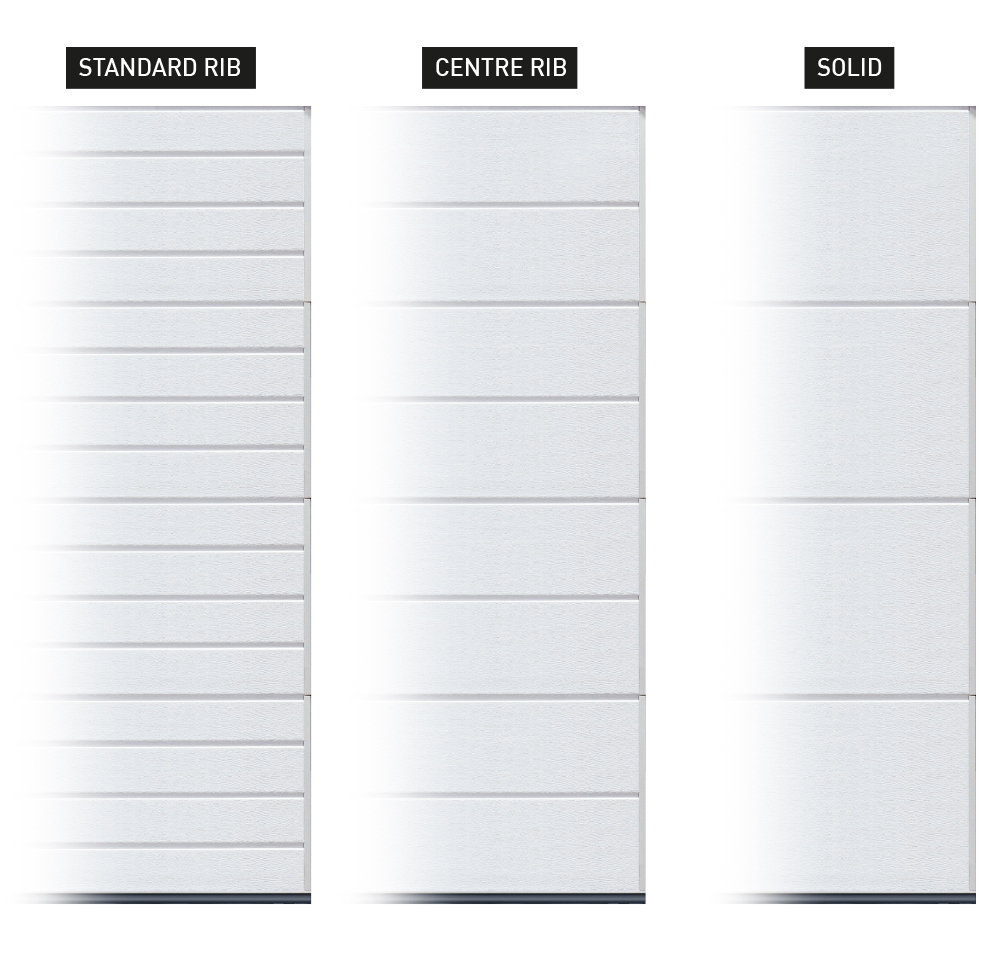 Carteck Supersize Garage Door Panel Profiles Options