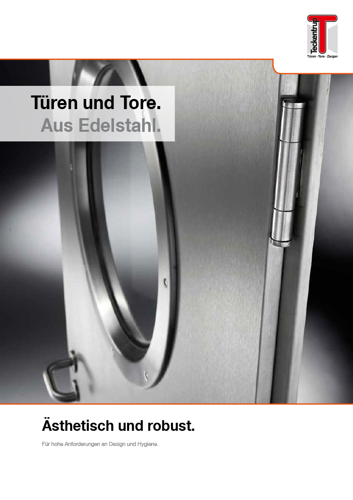 Teckentrup Edelstahltüren cover