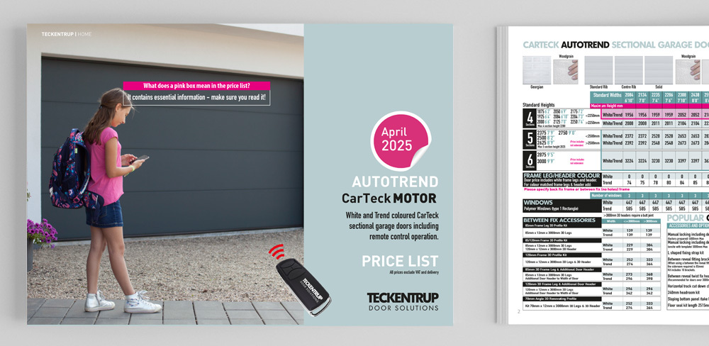 Teckentrup Auto Trend Price List 2025