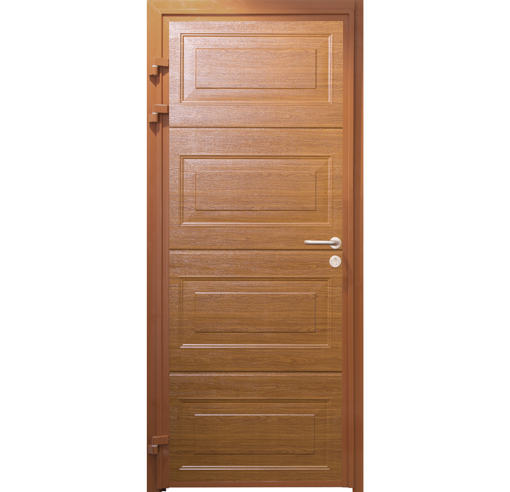 CarTeck Georgian Personnel Door - Woodgrain Wood Effect Golden Oak