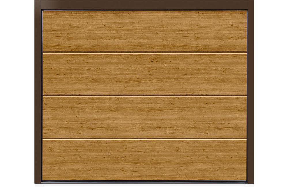 CarTeck Solid Sectional Garage Door - Woodgrain Wood Effect Winchester