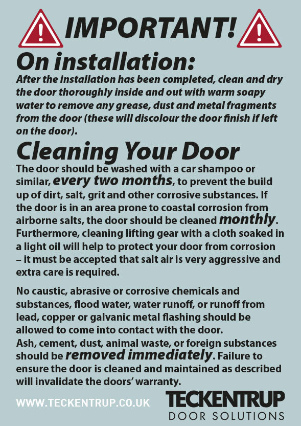 Door Cleaning Instructions cover