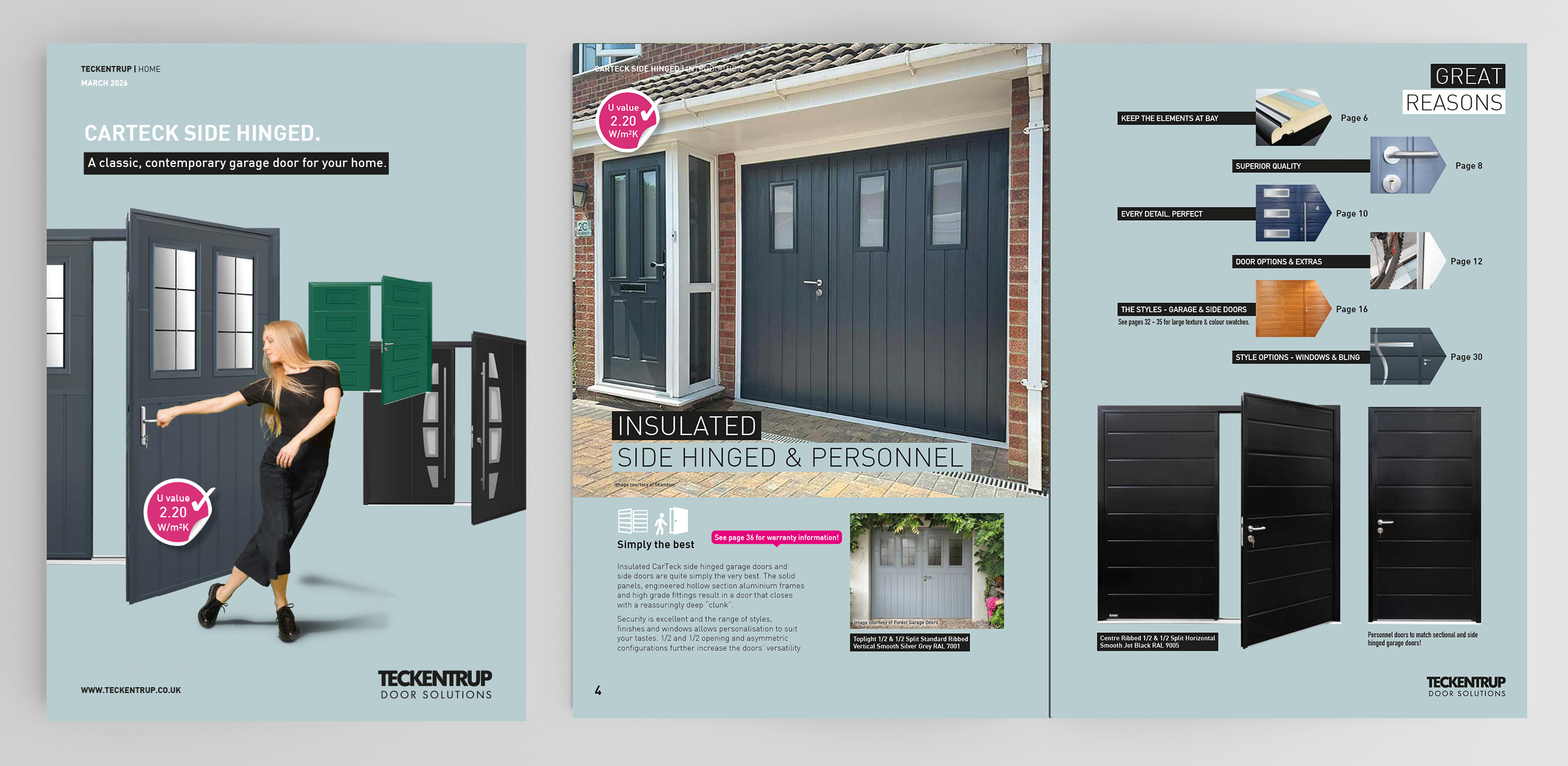 Insulated Side Hinged Garage Doors (Brochure) cover