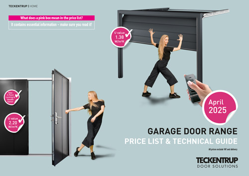 Teckentrup Home Garage Door Price List April 2025 cover