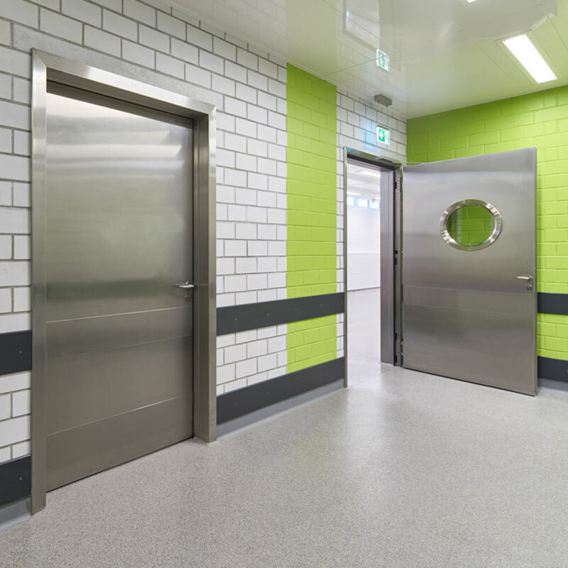 Teckentrup Steel Door Stainless Steel Location Corridor