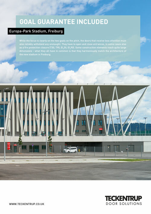 Teckentrup Steel Doors At Freiburg Football Stadium cover
