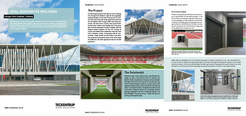 Teckentrup Steel Doors At Freiburg Football Stadium