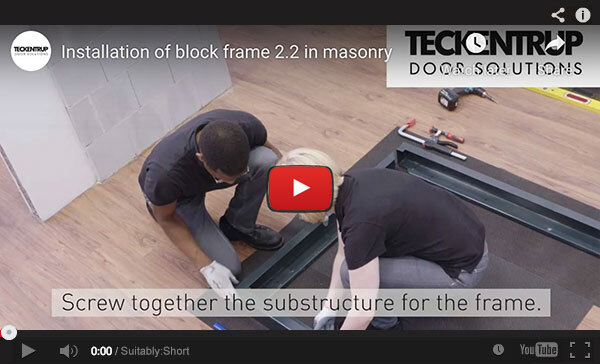Installation of Block Frame 2.2 in Masonry