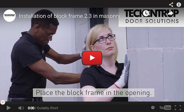 Installation of Block Frame 2.3 in Masonry