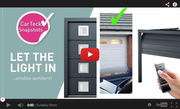 Let Light In - Window wonders! CarTeck Insulated Sectional Garage Doors