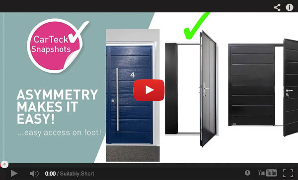 Teckentrup TV Insulated Side Hinged Garage Door Snapshot Video Asymmetry