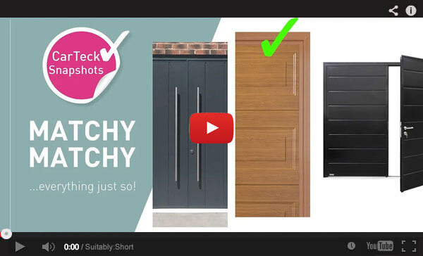 Matchy Matchy - Everything just so! CarTeck Insulated Side Hinged Garage Doors