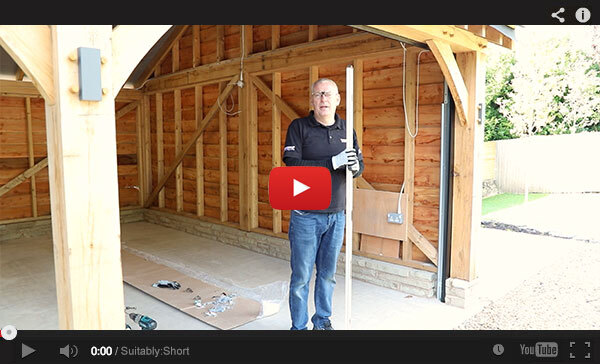 Fitting the frame - Sectional Garage Door Installation
