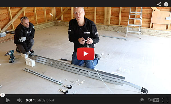 Installing the springs (Instructions Method) - Sectional Garage Door Installation