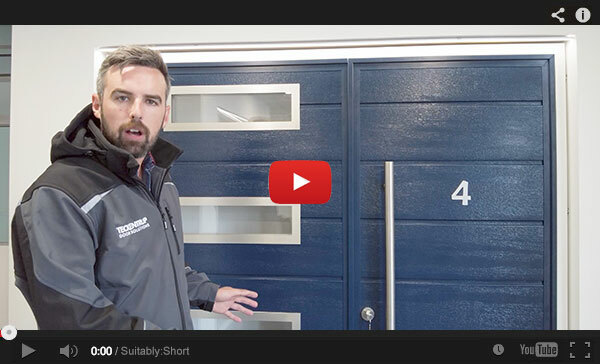 Concealed hinge adjustment for aligning the door leaves - Teckentrup Side Hinged Garage Door Fitting Video