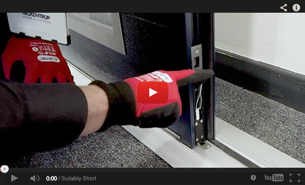 Adjusting the flush bolt plate - Teckentrup Side Hinged Garage Door Fitting Video