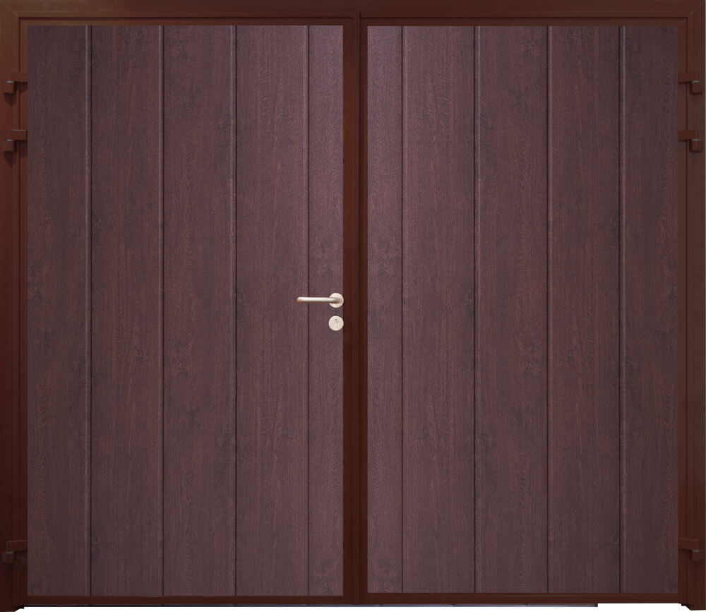 Side Hinged Rosewood Centre Rib Smooth Vert