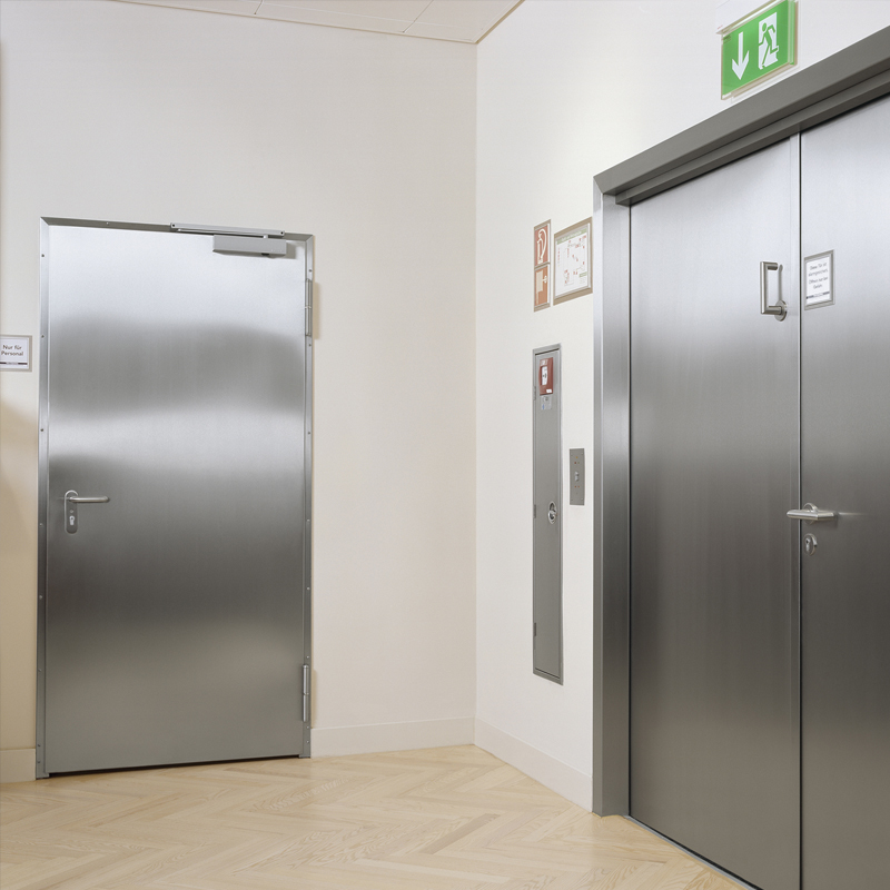 Single & Double Stainless Steel Fire Doors