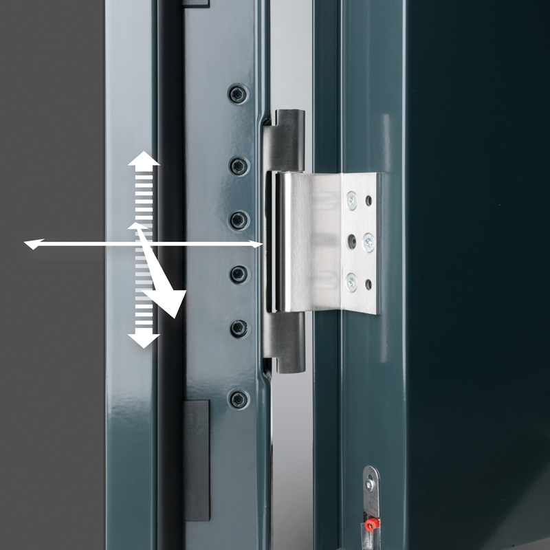 3D Hinge Allowing Easy Adjustment In All Planes